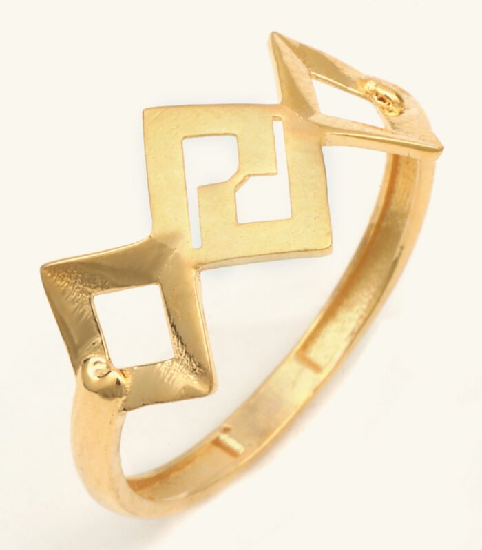 22ct Gold Ladies Mangalsutra Style Ring — Auspicious Design, HUID Hallmarked