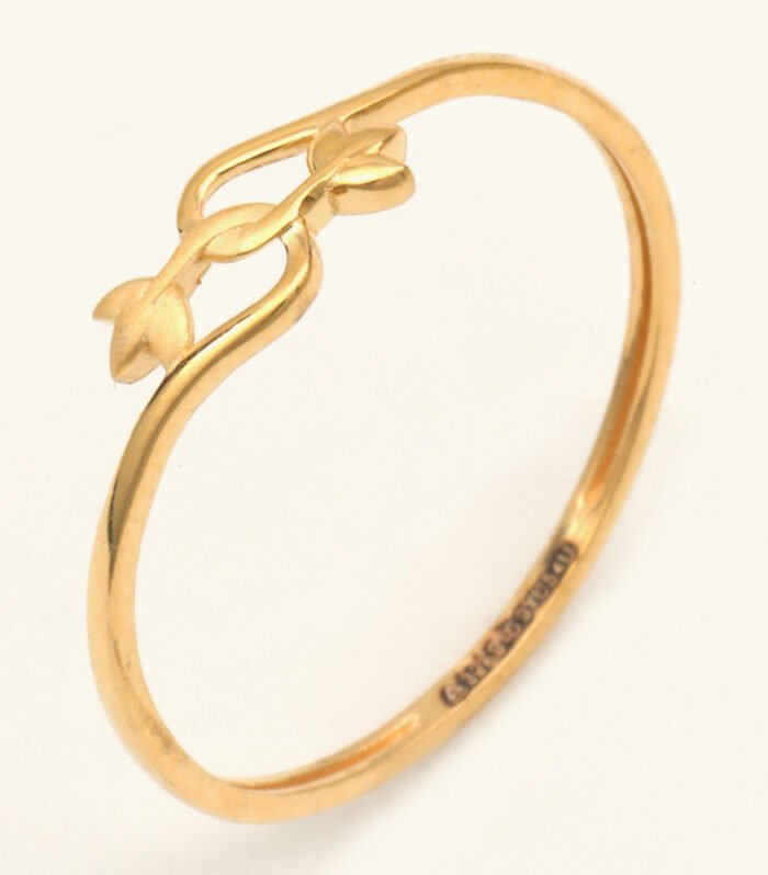 22ct Gold Ladies Temple Jewellery Style Ring — Heritage Paper Cast, HUID Hallmarked